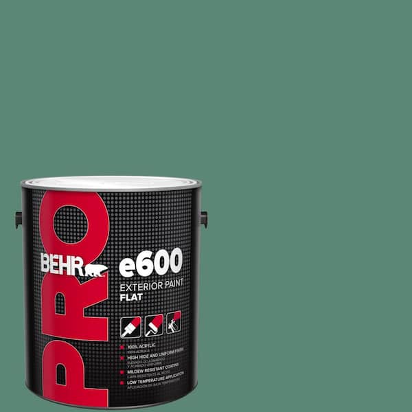 BEHR PRO 1 gal. #MQ6-43 Dark Jade Flat Exterior Paint