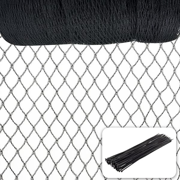 KIWDZFU 7.5 x 100 ft. Garden Bird Netting for Chicken Coop and Plants Protection Against Birds and Animals
