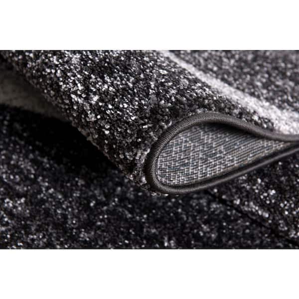 Nova Grey 3 ft. 9 in. x 5 ft. 6 in. Modern Abstract Area Rug
