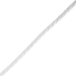 1/4 in. x 1 ft. Solid Braid Nylon Rope, White