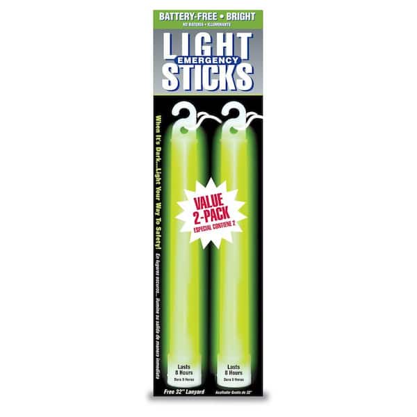 Green 8 Hour Lightstick (2-Pack)