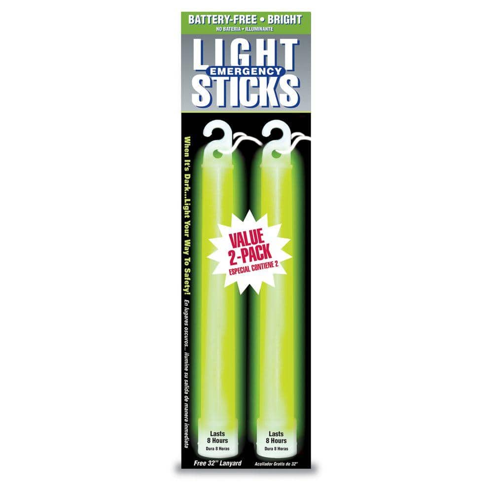 Ready America Green 8 Hour Lightstick (2-Pack) 27217 - The Home Depot