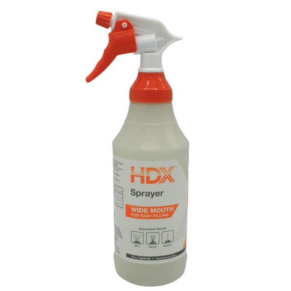 Lavex 32 oz. Red Plastic Bottle / Sprayer - 12/Pack