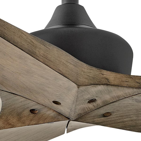 HINKLEY - CHISEL 52.0 in. Indoor/Outdoor Matte Black Ceiling Fan with Remote Control