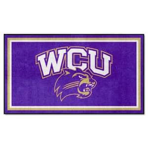 Western Carolina Catamounts Purple 3 ft. x 5 ft. Plush Area Rug