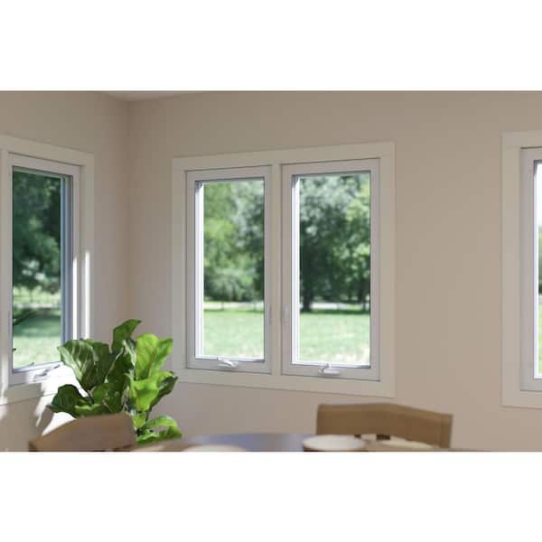 TAFCO WINDOWS 47.75 in. x 48 in. White Double-Pane Insulated Glass