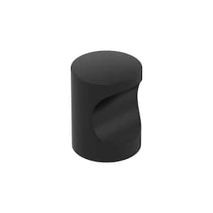 Whistle 11/16 in. Modern Matte Black Round Cabinet Knob