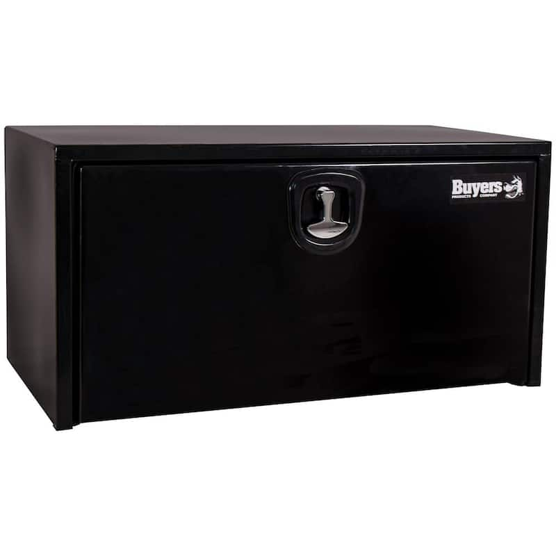 24 in. x 24 in. x 24 in. Gloss Black Steel Underbody Truck Tool Box