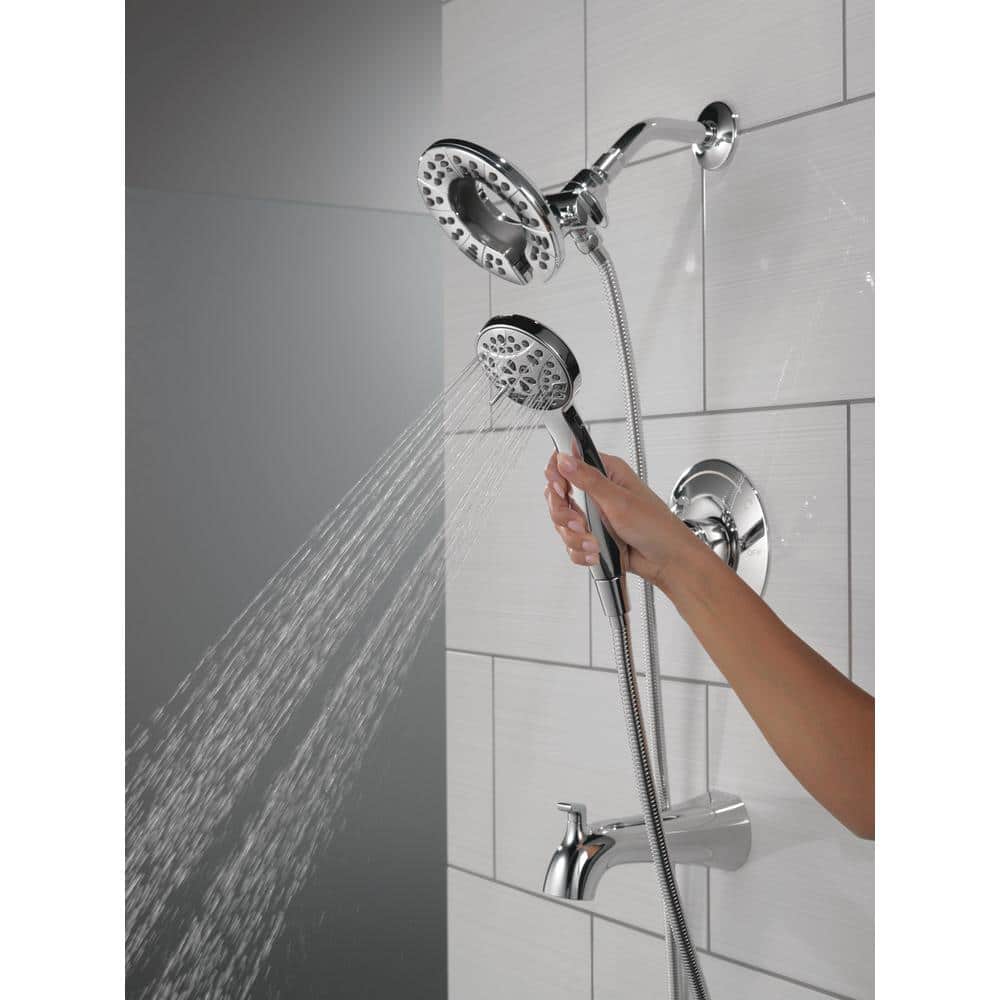 Chrome Dual-Function Wall Mounted Shower Faucet Set