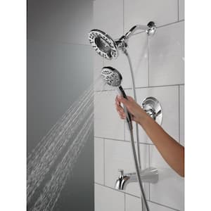Arvo In2ition 2-in-1 Single-Handle 4-Spray Tub and Shower Faucet in Chrome (Valve Included)