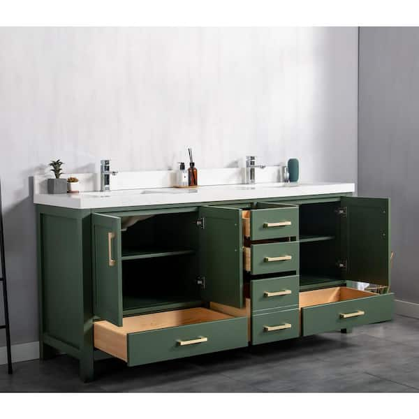 Malibu 72 Double Bathroom Vanity