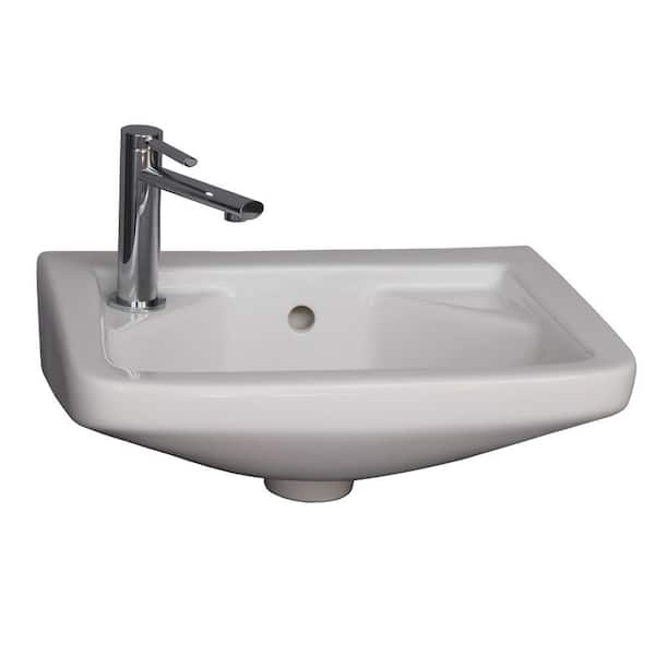 Barclay Products Mirna Wall-Hung Bathroom Sink in White