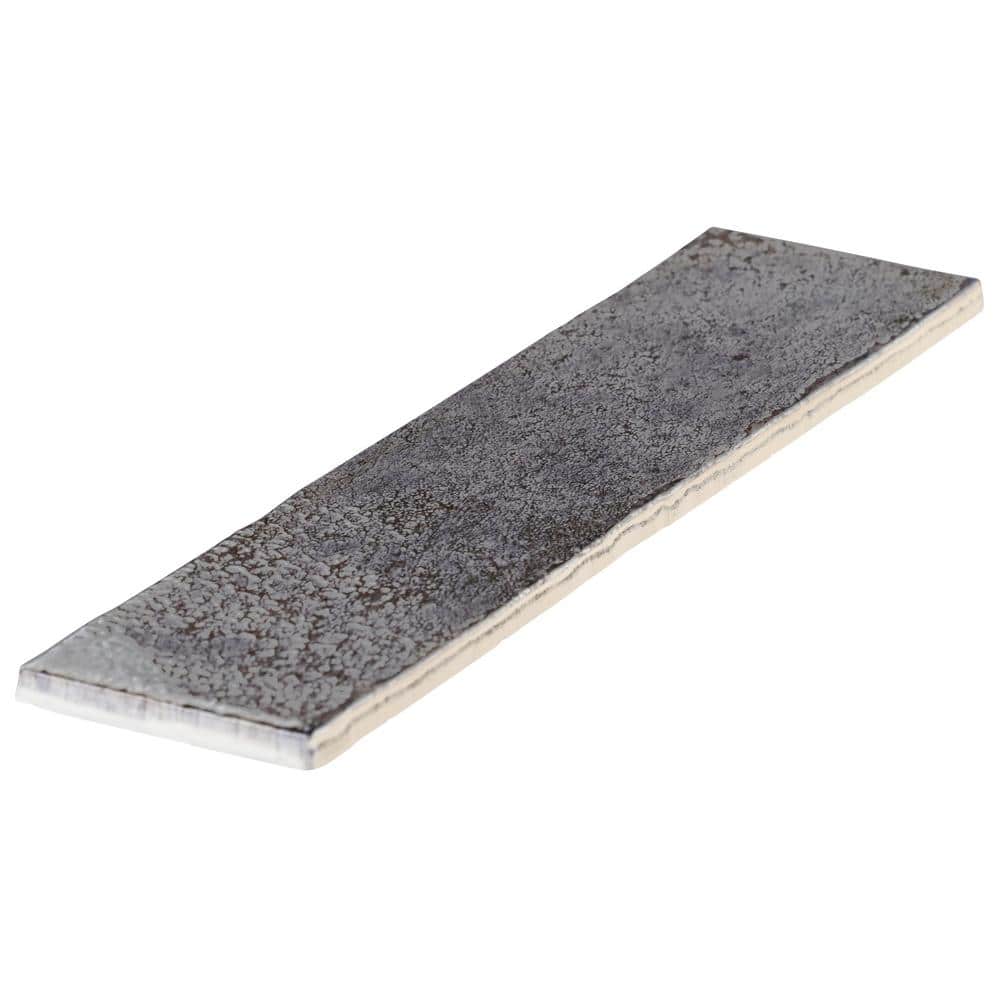Vandalay Polished Gray 3x12 Industrial Subway Tile