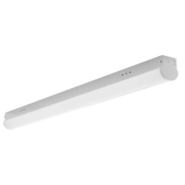 Sunlite 8 ft. 1000-Watt Equivalent Integrated LED Dimmable 9750 Lumens Commercial White Strip Light Fixture, Cool White 4000K