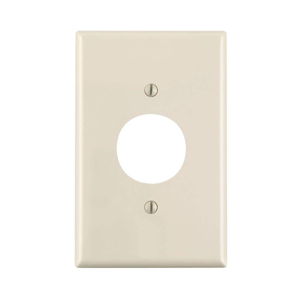1-Gang Light Almond 1.406 in. Hole Single Outlet/Receptacle Nylon Midway/Midsize Wall Plate (1-Pack) PJ7-T price history on PriceWatchPro