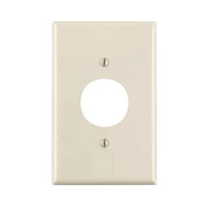 1-Gang Midway Single 1.406 in. Hole Wall Plate, Light Almond