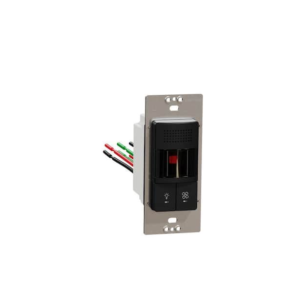 X Series 15 Amp 500 Watt Single-Pole Occupancy/Humidity Sensor Light and Fan Control Back Wire Matte Black