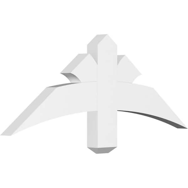 Ekena Millwork Davenport 36 in. W x 13.5 in. H x 2 in. D Signature Polyurethane Bracket