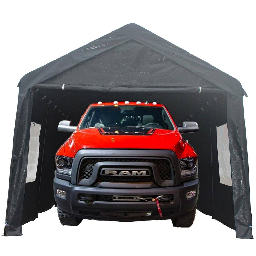 10 ft. x 20 ft. Heavy-Duty Canopy Carport Outdoor Portable Garage Grey price history on PriceWatchPro