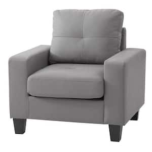 Newbury Gray Removable Cushions Accent Chair