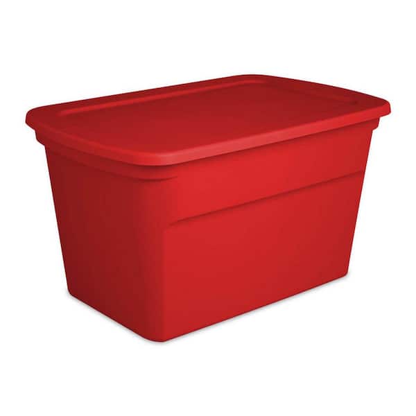 Sterilite 18 Gallon Stackable Latch And Carry Plastic Storage Container  With Indexed Lids For Home, Office, Closet, Playroom, & Garage : Target