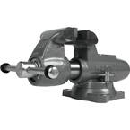 Machinist 5 in. Jaw Round Channel Vise with Swivel Base