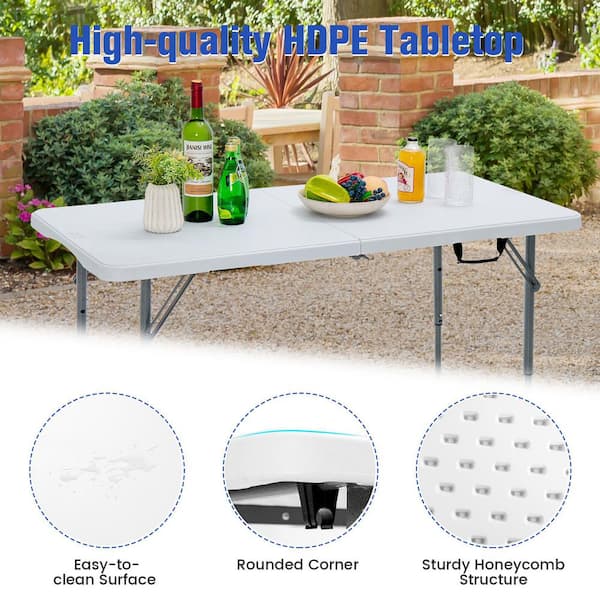 Camping Picnic Dining Table Portable Folding Outdoor Indoor Table Heavy Duty