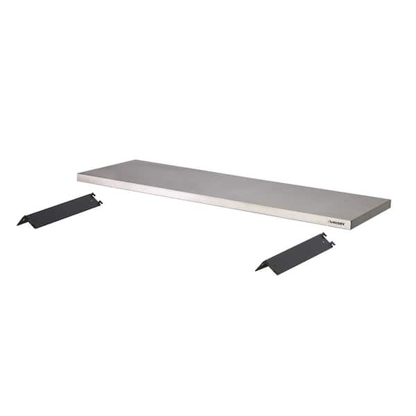 48 in. W x 18 in. D Stainless Steel Workbench Top for Regular Duty Welded Steel Garage Storage System