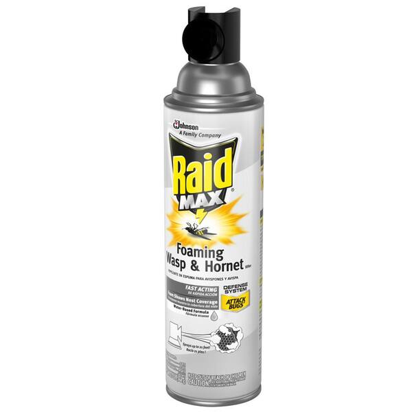 Raid Max 13 Oz Foaming Wasp And Hornet Killer 695908 The Home Depot