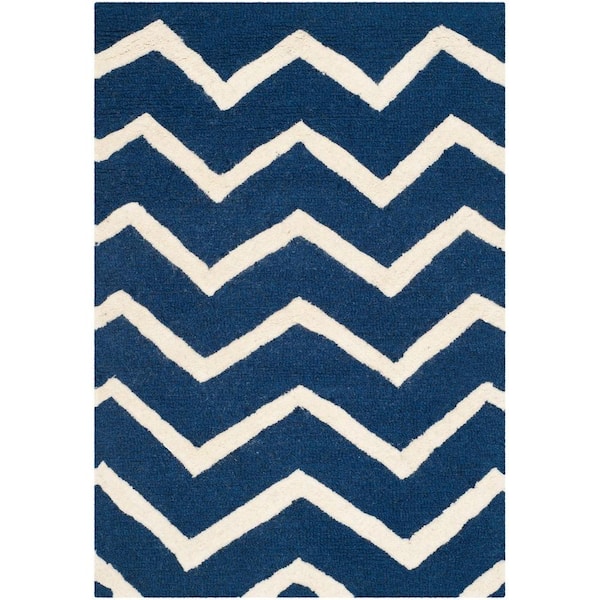 SAFAVIEH Cambridge Navy/Ivory 2 ft. x 3 ft. Area Rug