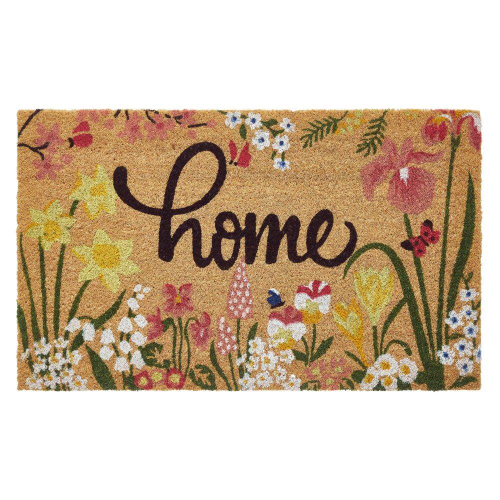 Home 18 in. x 30 in. Coir Indoor/Outdoor Door Mat Multi-Colored price history on PriceWatchPro