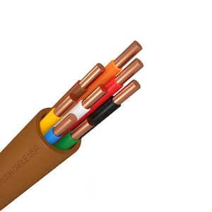 50 ft. Ez-Pull Premium 18/8 Brown Solid Copper CL3R (Riser) Thermostat Wire