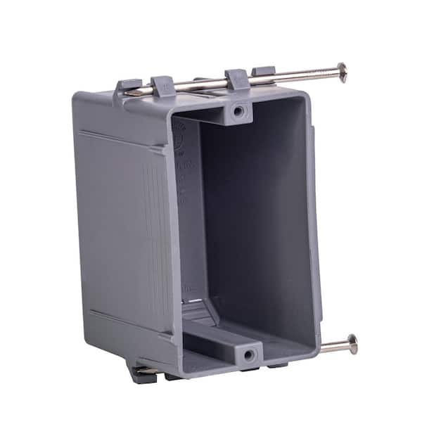 18 cu. in. 1-Gang New Work Electrical Switch/Outlet Box
