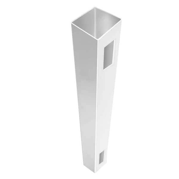 Barrette Outdoor Living 5 in. x 5 in. x 7 ft. White Vinyl Routed Fence End/Gate Post