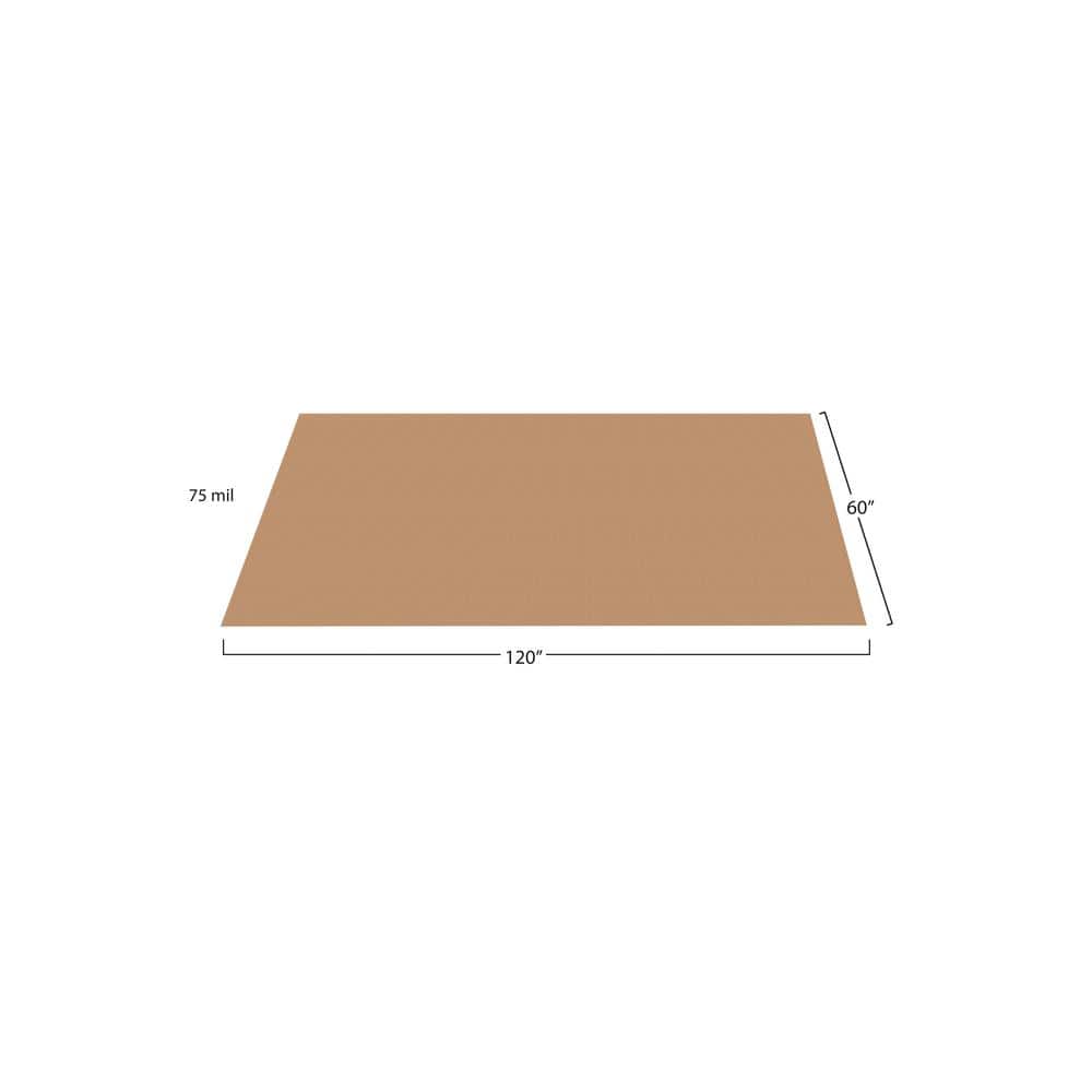 Sandstone 5' x 10' Coin Pattern Vinyl Garage Flooring