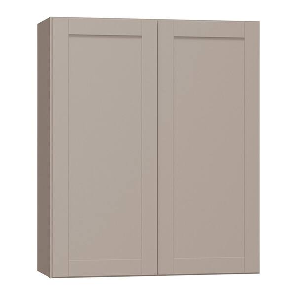 Hampton Bay Westfield Dusk Gray Shaker Stock Assembled Wall Kitchen ...