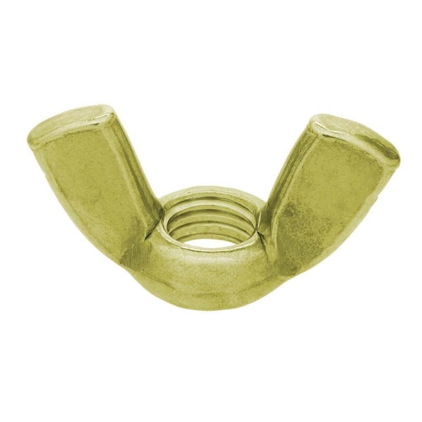 Serval Products 5/16-18 Wing Nut Solid Brass Butterfly Nut Pack of 10