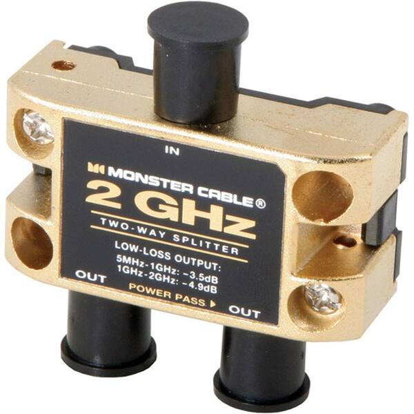 Monster Cable 2GHz Low-Loss RF Splitters For TV And Satellite MKII - 2-Way-DISCONTINUED