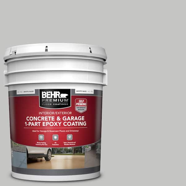 5 gal. #N520-2 Silver Bullet Self-Priming 1-Part Epoxy Satin Interior/Exterior Concrete and Garage Floor Paint