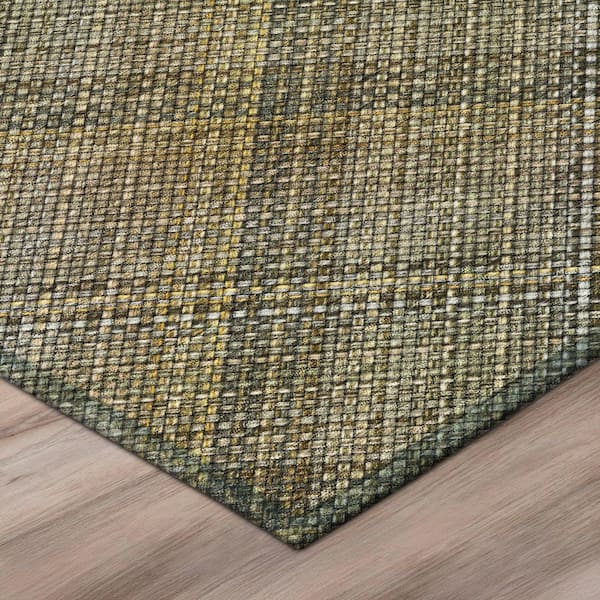 Chantille Machine Washable Indoor/Outdoor Abstract ACN2880 Brown 5 ft. x 7 ft. 6 in. Area Rug