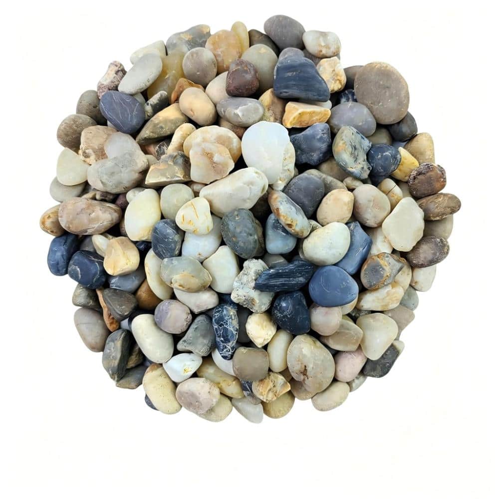 10 lb 3/8 in. River Rocks Decorative Aquarium Gravel Earthy Tone ...