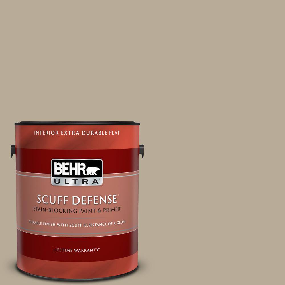 BEHR ULTRA 1 gal. N3104 Desert Khaki Extra Durable Flat Interior