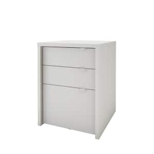 Chrono White 3-Drawer Filing Cabinet