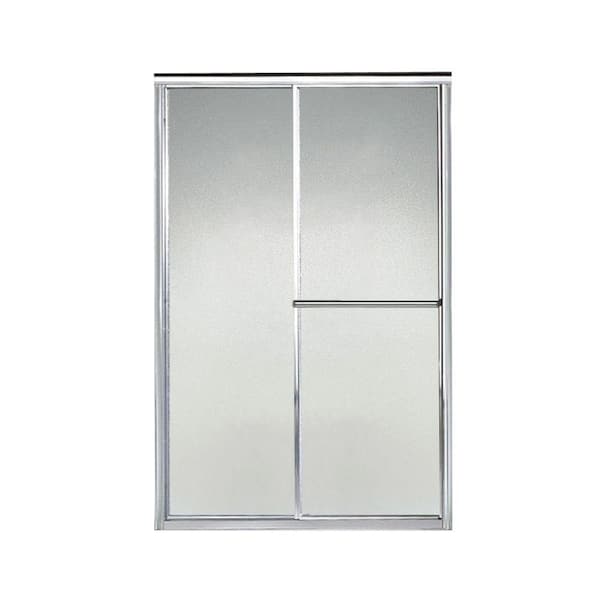 STERLING Deluxe 39-44 x 66 in. Framed Sliding Shower Door in Silver with Handle