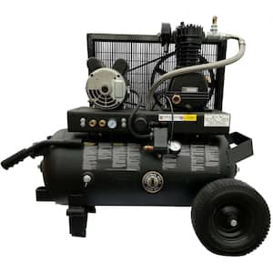 Industrial Gold 20 Gal. 2 HP Portable 1-Phase Low RPM 125 PSI Electric Air Compressor with Quiet Operation