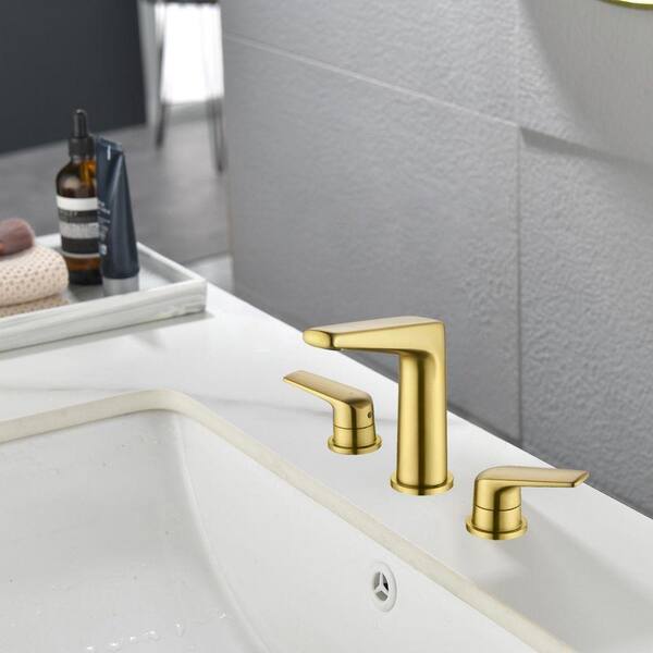 8 in. Widespread 2-Handle Bathroom Faucet with Pop-up Drain