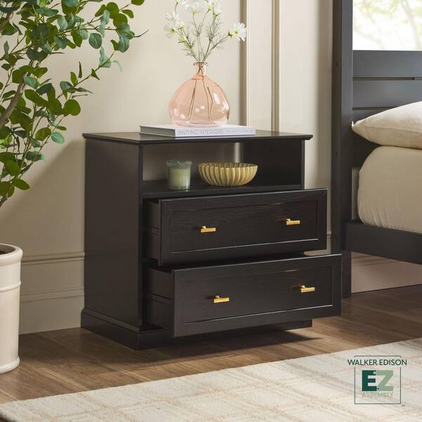 Walker Edison Furniture Company Clyde Black Modern Farmhouse