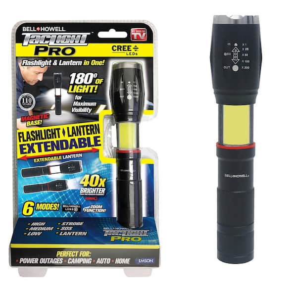 TacLight Pro 2-in-1 Flashlight and Lantern with Zoom and Magnetic Base