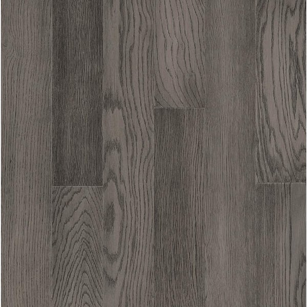 Bruce Hydropel Oak Medium Gray 7/16 in. T x 5 in. W x Varying Length  Waterproof Engineered Hardwood Flooring (22.6 sq. ft.) EKWR54L75W