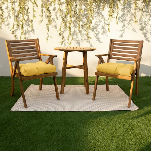 QILLOWAY Polyester Outdoor Chair Cushion Set,Outdoor Cushions for Patio  Furniture.Tan/Grey